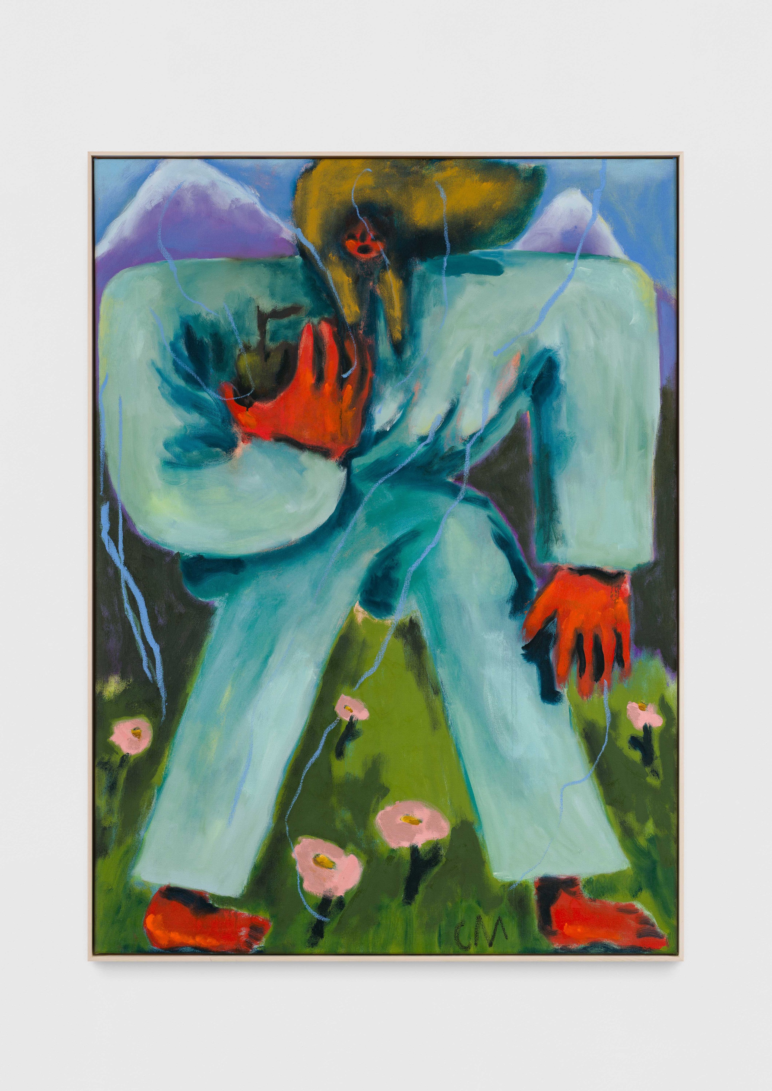 Conny MaierBienen, 2023Oil, oil stick, pigment on canvas150 x 110 cm59 x 43 1/2 in